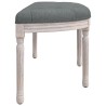 Banc Gris foncé 110,5x45x49 cm Tissu 
