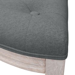 Banc Gris foncé 110,5x45x49 cm Tissu 