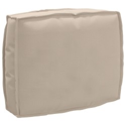 Set de coussins de palette 2 pièces taupe en tissu oxford 