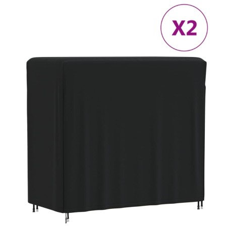 Housses pour portant de bois de chauffage 2 pcs 122x61x106 cm 