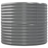 Lit surélevé de jardin Acier enduit de poudre 152x80x68 cm gris 