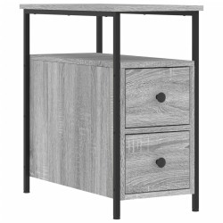 Table de chevet sonoma gris 30x60x60 cm bois d'ingénierie 