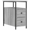 Table de chevet sonoma gris 30x60x60 cm bois d'ingénierie 