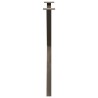 Pieds de table à manger en forme de X, 2 pièces, acier naturel, 80 x (72-73) cm 