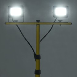 Projecteur à LED avec trépied 2x30 W Blanc froid  