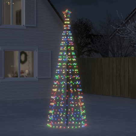 Sapin de Noël à LED avec pointes 570 LED colorées 300 cm 