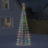 Sapin de Noël à LED avec pointes 570 LED colorées 300 cm 