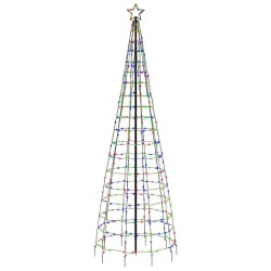 Sapin de Noël à LED avec pointes 570 LED colorées 300 cm 