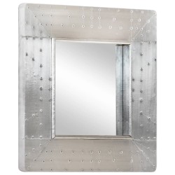 Miroir de style aviation 50x50 cm Métal 