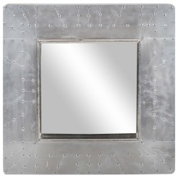 Miroir de style aviation 50x50 cm Métal 