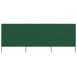 Paravent 3 panneaux Tissu 400 x 160 cm Vert 
