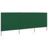 Paravent 3 panneaux Tissu 400 x 160 cm Vert 