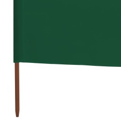 Paravent 3 panneaux Tissu 400 x 160 cm Vert 