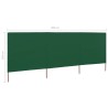 Paravent 3 panneaux Tissu 400 x 160 cm Vert 