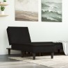 Chaise longue noir velours 