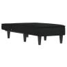 Chaise longue noir velours 