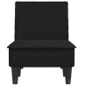 Chaise longue noir velours 