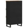 Armoire latérale 60x33x107 cm bois massif de manguier 