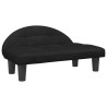 Lit pour chien noir 70x52x30 cm velours 