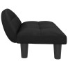 Lit pour chien noir 70x52x30 cm velours 