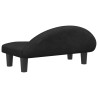 Lit pour chien noir 70x52x30 cm velours 