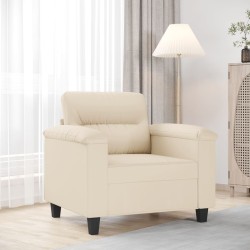 Chaise de canapé beige 60 cm tissu microfibre 