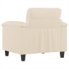 Chaise de canapé beige 60 cm tissu microfibre 