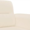 Chaise de canapé beige 60 cm tissu microfibre 