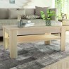 Table basse bois d'ingénierie 110x65x48 cm Chêne 