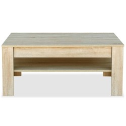 Table basse bois d'ingénierie 110x65x48 cm Chêne 