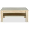 Table basse bois d'ingénierie 110x65x48 cm Chêne 