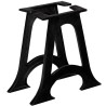 Pied de table base 2 pcs Base voûtée Cadre en A Fonte 
