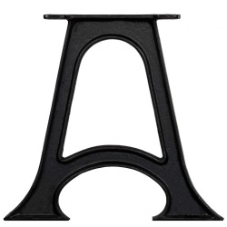 Pied de table base 2 pcs Base voûtée Cadre en A Fonte 