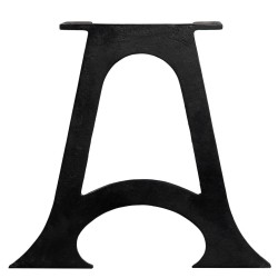 Pied de table base 2 pcs Base voûtée Cadre en A Fonte 