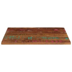 Dessus de table 70x50x3,8 cm rectangulaire bois massif récupéré 