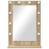 Miroir de vanité Chêne de Sonoma MDF, Verre 70 x 50 x 18 cm 