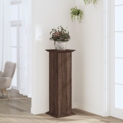 Support pour plantes chêne brun 33x33x100 cm bois d'ingénierie 
