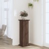 Support pour plantes chêne brun 33x33x100 cm bois d'ingénierie 