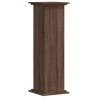 Support pour plantes chêne brun 33x33x100 cm bois d'ingénierie 