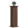 Support pour plantes chêne brun 33x33x100 cm bois d'ingénierie 