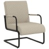 Chaise cantilever Gris clair Similicuir 