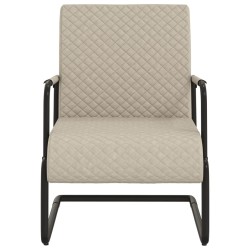 Chaise cantilever Gris clair Similicuir 
