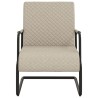 Chaise cantilever Gris clair Similicuir 