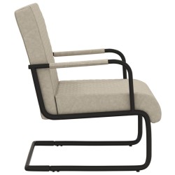 Chaise cantilever Gris clair Similicuir 