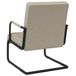Chaise cantilever Gris clair Similicuir 