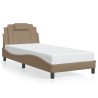 Cadre de lit sans matelas cappuccino 80x200 cm similicuir 