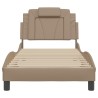 Cadre de lit sans matelas cappuccino 80x200 cm similicuir 