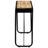 Table console 140 x 35 x 76 cm Bois de manguier massif brut 