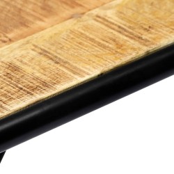 Table console 140 x 35 x 76 cm Bois de manguier massif brut 