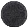 Pouf fait à la main en macramé Anthracite 45x30 cm Coton 